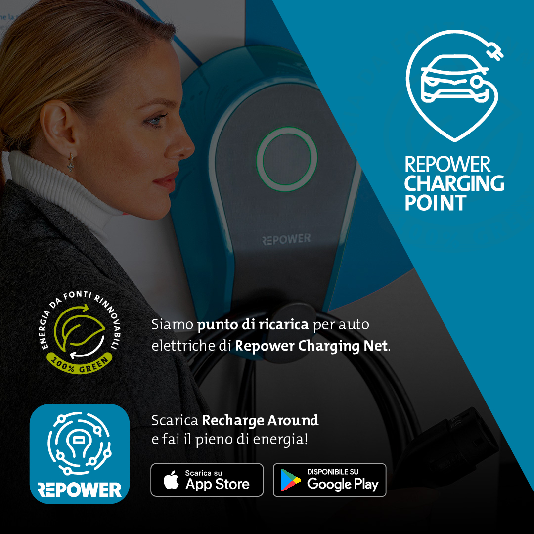 Repower Charging Point Post Sfondo Foto GIOTTO